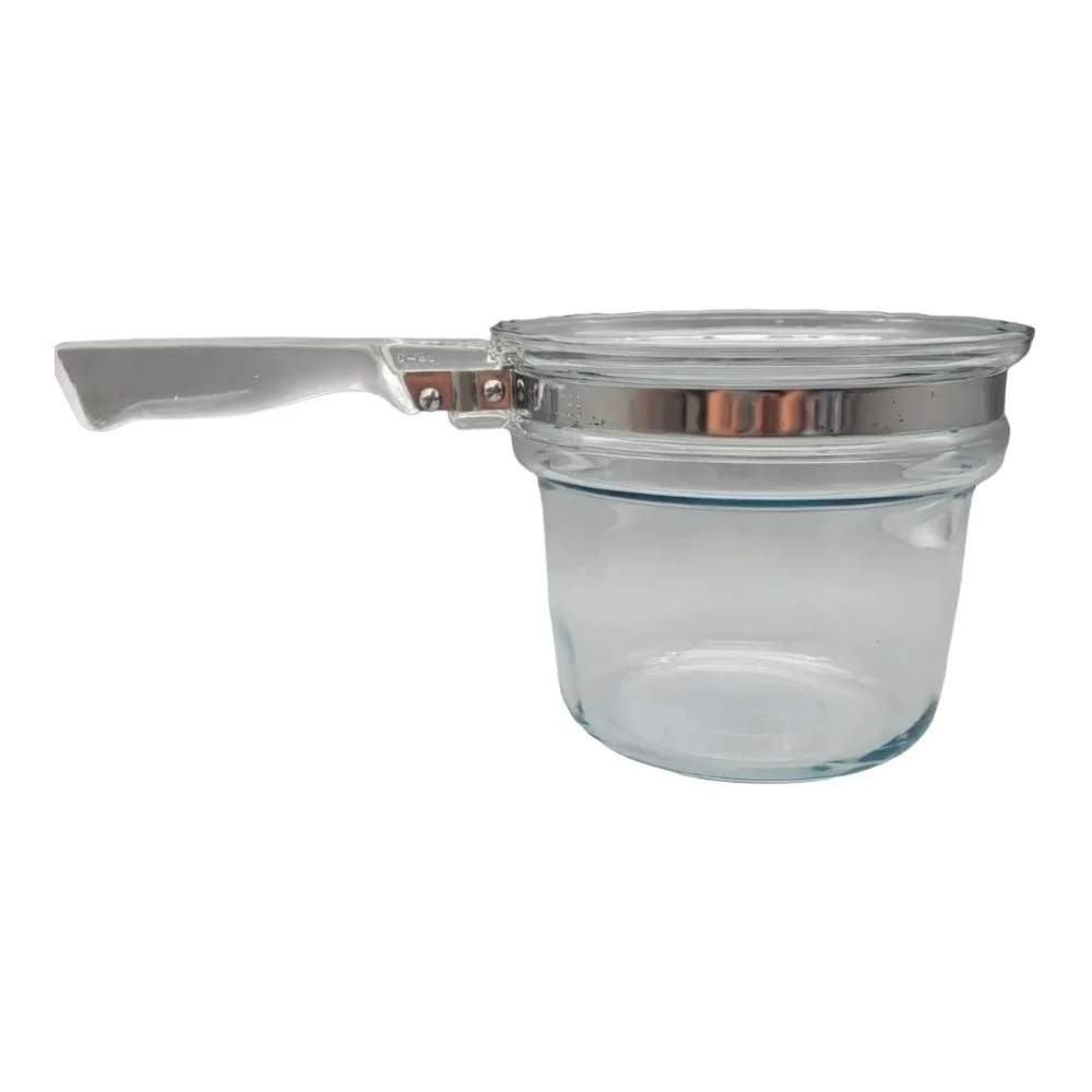 Vintage Pyrex Clear Glass Flameware Inner Pot 1.5 Qt Cookware 12